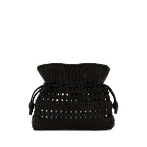 LOEWE ���G�x ���f�B�[�X �N���b�`�o�b�O�E�|�[�` A411FC1XDNBLACKBROWN Two-tone nappa leather medium Flamenco clutch Multicoloured onesize �y���������E�֐ō��z