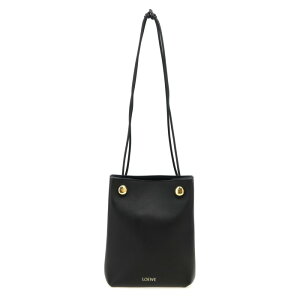 LOEWE ���G�x ���f�B�[�X �n���h�o�b�O�E�V�����_�[�o�b�O CANBSPPX011100 'Pebble' clutch Black onesize �y���������E�֐ō��z