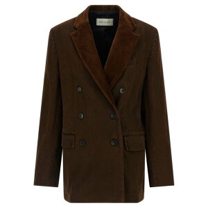 Dries Van Noten �h���X���@���m�b�e�� ���f�B�[�X �u���U�[�E�W���P�b�g 2520104372397703 'Befya' blazer Brown FR34 FR36 FR38 �y���������E�֐ō��z