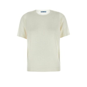 Prada �v���_ ���f�B�[�X �j�b�g�E�Z�[�^�[�E�J�[�f�B�K�� P24D2CSOOO14NEF0018 Ivory cashmere sweater White 38 40 �y���������E�֐ō��z