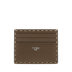 FENDI �t�F���f�B �����Y ���z�E�J�[�h�P�[�X 7M0164AP3BF1TQQ Mud leather card holder Brown onesize �y���������E�֐ō��z