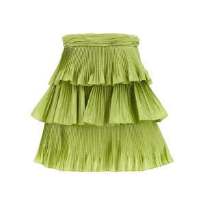 Valentino Garavani ���@�����e�B�m ���f�B�[�X �X�J�[�g B3RADN59176Y0 Skirt Velentino Garavani Taffeta Green IT38 IT40 IT42 42 40 �y���������E�֐ō��z