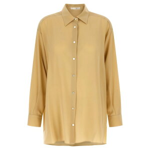 The Row �U�E���E ���f�B�[�X �V���c�E�u���E�X 5648W4296BTT 'Luka' shirt Beige 0 2 4 �y���������E�֐ō��z