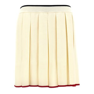 Thom Browne �g���E�u���E�� ���f�B�[�X �X�J�[�g FKK132BY1037100 Knitted pleated skirt White IT36 IT38 IT40 IT42 42 36 38 40 �y���������E�֐ō��z