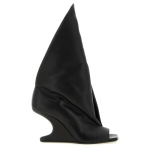 Rick Owens ���b�N �I�E�G���X ���f�B�[�X �T���_�� RP01F6812LCN09 'Cantilever 8 Strutter' sandals Black 37 38 39 40 �y���������E�֐ō��z