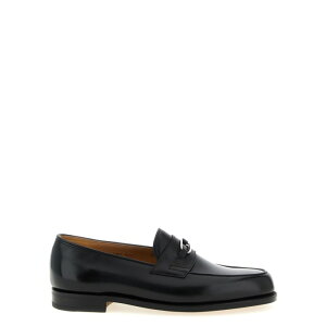 John Lobb �W�������u �����Y ���[�t�@�[ 3A0031L1R 'Lopez Ring' loafers Black 6 7 7.5 8 8.5 9 10 11 �y���������E�֐ō��z