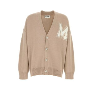 MM6 Maison Margiela �G���G���V�b�N�X �����Y �j�b�g�E�Z�[�^�[�E�J�[�f�B�K�� SH0HP0012M13206115 Beige wool and acrylic cardigan Beige o Tan S M L XL �y���������E�֐ō��z