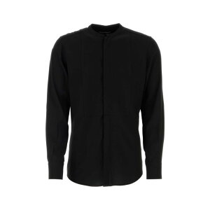 Dolce & Gabbana �h���`�F�K�b�o�[�i �����Y �V���c�E�u���E�X G5LF8TFUMVSN0000 Black crepe shirt Black 39 40 41 �y���������E�֐ō��z