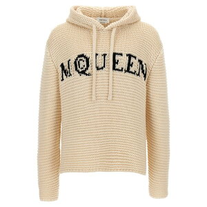 yyVubNtCf[ő80%OFF+P2{~zAlexander McQUEEN ALT_[E}bNC[ Y XEFbgEt[fB[ 829321Q1BDL9009 Inlaid logo hoodie White/Black L M XL S yE֐ōz