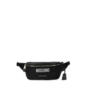 MOSCHINO XL[m Y {fBExgobO 770482012555 POUCH WITH LOGO BLACK onesize yE֐ōz