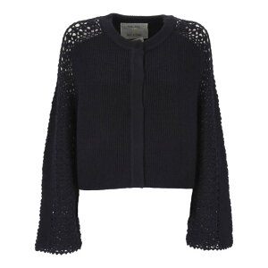 forte_forte �t�H���e �t�H���e ���f�B�[�X �j�b�g�E�Z�[�^�[�E�J�[�f�B�K�� 14158NOTTE Forte Forte Sweaters Blue Blue and green 1 2 �y���������E�֐ō��z