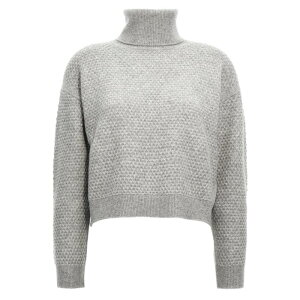 【楽天お買い物マラソン 最大80%OFF+P2倍】Max Mara Studio マックスマーラ ステュディオ レディース ニット・セーター・カーディガン NERO007 'Nero' sweater Gray L M S 【送料無料・関税込】