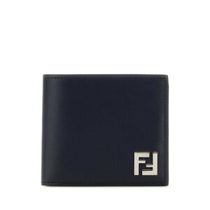 FENDI �t�F���f�B �����Y ���z�E�J�[�h�P�[�X 7M0356AV86F1USH Midnight blue leather wallet Blue onesize �y���������E�֐ō��z