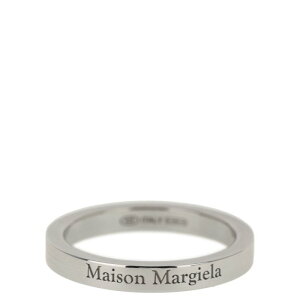 Maison Margiela ] }WF Y O SM1UQ0122P8865102 Logo ring Silver 5 6 7 8 yE֐ōz