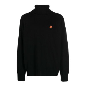 KENZO �P���]�[ �����Y �j�b�g�E�Z�[�^�[�E�J�[�f�B�K�� FD65PU4283LC99J Roll-neck jumper Black S �y���������E�֐ō��z