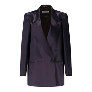 Dries Van Noten �h���X���@���m�b�e�� ���f�B�[�X �u���U�[�E�W���P�b�g 104E11 Blazer Doppiopetto Purple M S 38 �y���������E�֐ō��z