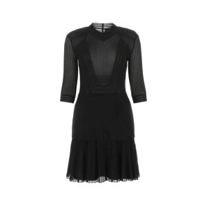 GIVENCHY �W�o���V�B ���f�B�[�X �����s�[�X�E�h���X�E�I�[���C������ BW21GR4ZFD001 Black stretch viscose blend mini dress Black S �y���������E�֐ō��z