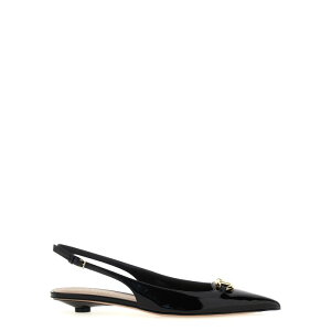 Valentino Garavani ���@�����e�B�m ���f�B�[�X �t���b�g�V���[�Y 5W2S0IY1LHS0NO Valentino Garavani 'Vlogo Moon' slingbacks Black IT351/2 IT36 IT361/2 IT37 IT38 IT381/2 IT39 IT391/2 IT40 371/2 381/2 36 37 37.5 38 39 41 40 35.5 36.5 3... �y