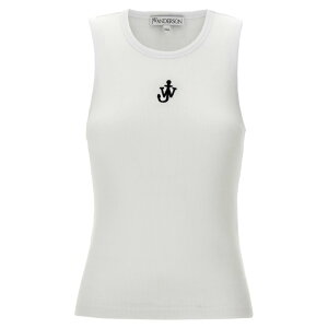 JW Anderson WFC_u[ A_[\ fB[X ^NgbvEL~\[ JO0248PG1717001 'Anchor embroidery' top White/Black XS M S L yE֐ōz