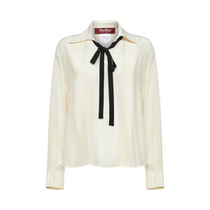 Max Mara Studio �}�b�N�X�}�[�� �X�e���f�B�I ���f�B�[�X �V���c�E�u���E�X 2616111015600MSTCOLONO048 Max Mara Studio Shirts Beige Light and natural 40 42 44 46 �y���������E�֐ō��z