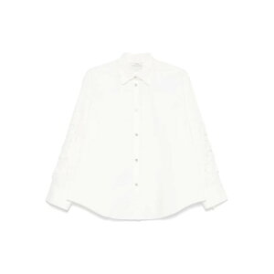forte_forte �t�H���e �t�H���e ���f�B�[�X �V���c�E�u���E�X 13605MYSHIRTF47A0006 Embroidery Cotton Popline Shirt White 1 0 3 2 �y���������E�֐ō��z