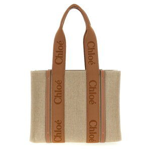 Chloe �N���G ���f�B�[�X �g�[�g�o�b�O CHC23AS383L1725S 'Woody Medium' shopping bag Brown onesize IT0 �y���������E�֐ō��z