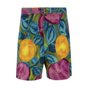 Marni �}���j ���f�B�[�X �V���[�g�p���c PAMA0296A0UTC107SRV15 Floral-print Bermuda with belt Multicolour 40 �y���������E�֐ō��z
