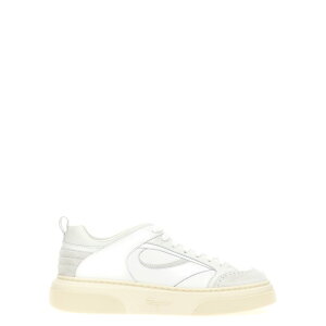 FERRAGAMO フェラガモ メンズ スニーカー 0760113BIANCO 'Cassina Mix' sneakers White 6 10 11 6.5 7 7.5 8 8.5 9 9.5 【送料無料・関税込】