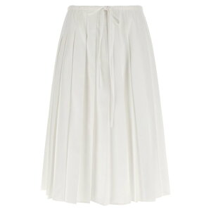 Prada �v���_ ���f�B�[�X �X�J�[�g P145VXSOOO187PF0009 Pighe skirt White IT36 IT38 IT40 IT42 IT44 40 42 44 �y���������E�֐ō��z