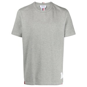Thom Browne �g���E�u���E�� �����Y T�V���c�E�J�b�g�\�[ MJS056A00050055 CLASSIC PIQUE STRIPED T-SHIRT 055 LT GREY 5 1 2 3 4 �y���������E�֐ō��z