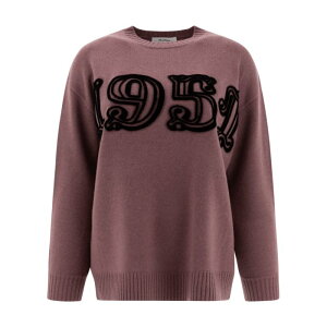 Max Mara �}�b�N�X�}�[�� ���f�B�[�X �j�b�g�E�Z�[�^�[�E�J�[�f�B�K�� 2511361191600FIDO036 1951 crewneck sweater Purple L M S XS �y���������E�֐ō��z
