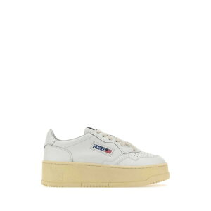 AUTRY �I�[�g���[ ���f�B�[�X �X�j�[�J�[ PTLWLL15 White leather Platform Low Wom sneakers White 41 40 39 36 37 38 35 �y���������E�֐ō��z
