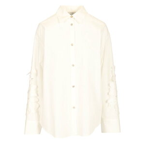 forte_forte �t�H���e �t�H���e ���f�B�[�X �V���c�E�u���E�X 13605my Shirt with embroidery White 2 �y���������E�֐ō��z