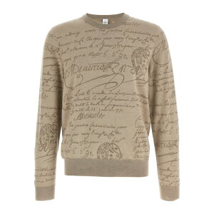 Berluti �x�����b�e�B �����Y �j�b�g�E�Z�[�^�[�E�J�[�f�B�K�� R29KRL247001D55 'Scritto' sweater Beige L M XL 2XL �y���������E�֐ō��z