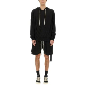 Rick Owens DRKSHDW ���b�N �I�E�G���X �_�[�N�V���h�E �����Y �X�E�F�b�g�E�t�[�f�B�[ DU01E3262BHDB09 HOODIE BLACK M S XS �y���������E�֐ō��z