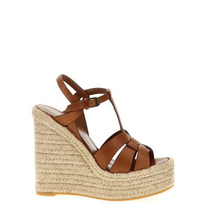 Saint Laurent �T�����[���� ���f�B�[�X �T���_�� 611924BDA002206 Tribute Espadrilles Brown 381/2 371/2 391/2 361/2 IT35 IT351/2 IT36 IT361/2 IT37 IT371/2 IT38 IT381/2 IT39 IT391/2 IT40 IT41 35 37.5 35.5 36 37 38 39 40 39.5 40.5 36.5 ... �y��
