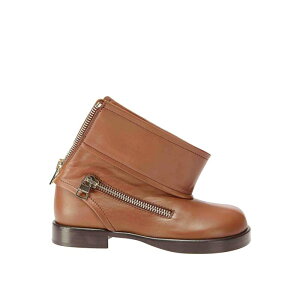 JW Anderson �W�F�C�_�u�����[ �A���_�[�\�� ���f�B�[�X �u�[�c BT0102LA0268621 Decorative lateral zip boots Brown 38 37 40 39 �y���������E�֐ō��z