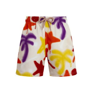 Palm Angels �p�[���G���W�F���X �����Y �X�C���E�F�A PMFD01AF25FAB0013C84 SPRAY PAINT STRETCH SWIM SHORTS Pink & Purple XL L M S XS 2XL �y���������E�֐ō��z