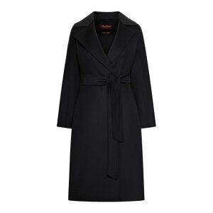 Max Mara Studio �}�b�N�X�}�[�� �X�e���f�B�I ���f�B�[�X �R�[�g 2616011011600007 CASHMERE COAT WITH BELT Black IT38 IT40 IT42 IT44 38 40 42 44 �y���������E�֐ō��z