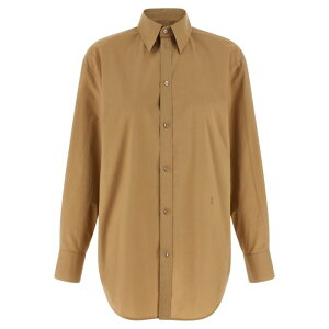 Saint Laurent �T�����[���� ���f�B�[�X �V���c�E�u���E�X 865483YZ9GB2100 'Cassandre' shirt Brown FR34 FR36 FR38 FR40 FR30 FR32 FR42 FR44 FR46 FR48 FR50 FR52 FR54 FR56 FR58 36 38 40 �y���������E�֐ō��z