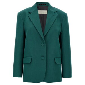 Dries Van Noten �h���X���@���m�b�e�� ���f�B�[�X �u���U�[�E�W���P�b�g 2510104071527508 'Birdy' blazer Green FR34 FR36 FR38 FR40 FR42 �y���������E�֐ō��z