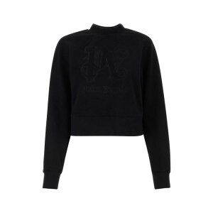 Palm Angels �p�[���G���W�F���X ���f�B�[�X �X�E�F�b�g�E�t�[�f�B�[ PWBA016R24FLE0011010 Black cotton sweatshirt Black XS S M L �y���������E�֐ō��z