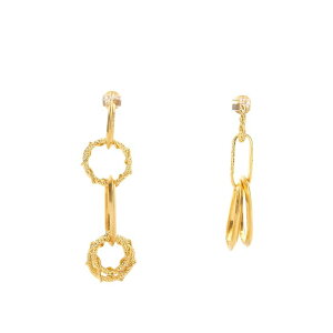 yyVubNtCf[ő80%OFF+P2{~zDsquared2 fB[XNGA[h fB[X O ERW013437200001F215 Earring With Chain Rings Gold onesize yE֐ōz