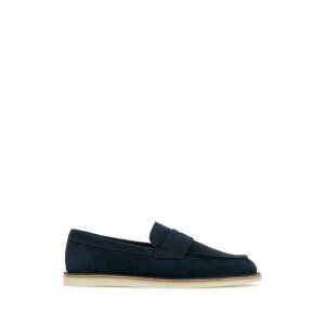 Prada v_ Y [t@[ 2DC229FG000Z5OF0008 Navy blue suede loafers Blue 6 7 8 8.5 9 9.5 10 11 yE֐ōz