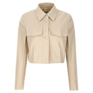 FENDI �t�F���f�B ���f�B�[�X �J�W���A���W���P�b�g FJ7474ARU5F1NY8 Tailored crop jacket Beige IT38 IT40 IT42 IT44 �y���������E�֐ō��z