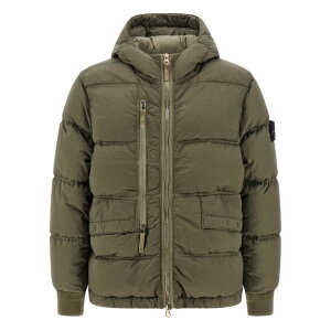STONE ISLAND �X�g�[���A�C�����h �����Y �_�E���W���P�b�g�E�R�[�g K2S154100088S0019V0054 Metal Nylon down jacket Green M L XL 2XL �y���������E�֐ō��z