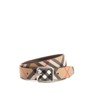 Burberry �o�[�o���[ �����Y �x���g�E�T�X�y���_�[ 8092046A2021 B Buckle Check Reversible Belt Brown 100 105 110 115 95 120 70 75 80 85 90 �y���������E�֐ō��z