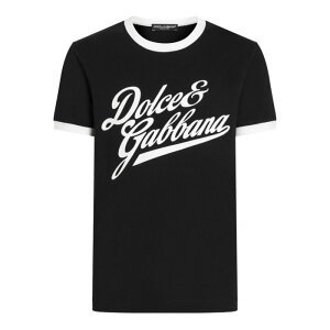 Dolce & Gabbana �h���`�F�K�b�o�[�i �����Y T�V���c�E�J�b�g�\�[ G8PV1TG7PGCN0000 Dolce & Gabbana T-shirts and Polos Black Blacks and greys 46 48 50 52 54 44 �y���������E�֐ō��z