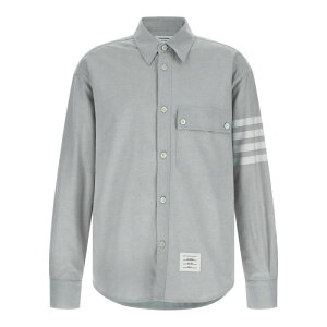 Thom Browne �g���E�u���E�� �����Y �V���c�E�u���E�X MWL420AF0325035 '4BAR' flannel shirt Gray 2 3 4 1 �y���������E�֐ō��z