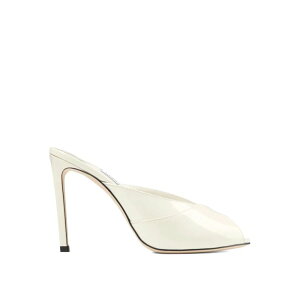 JIMMY CHOO �W�~�[ �`���E ���f�B�[�X �T���_�� BRIGITTEMULE100PAT Brigitte Mules White 37 38 38.5 39 �y���������E�֐ō��z